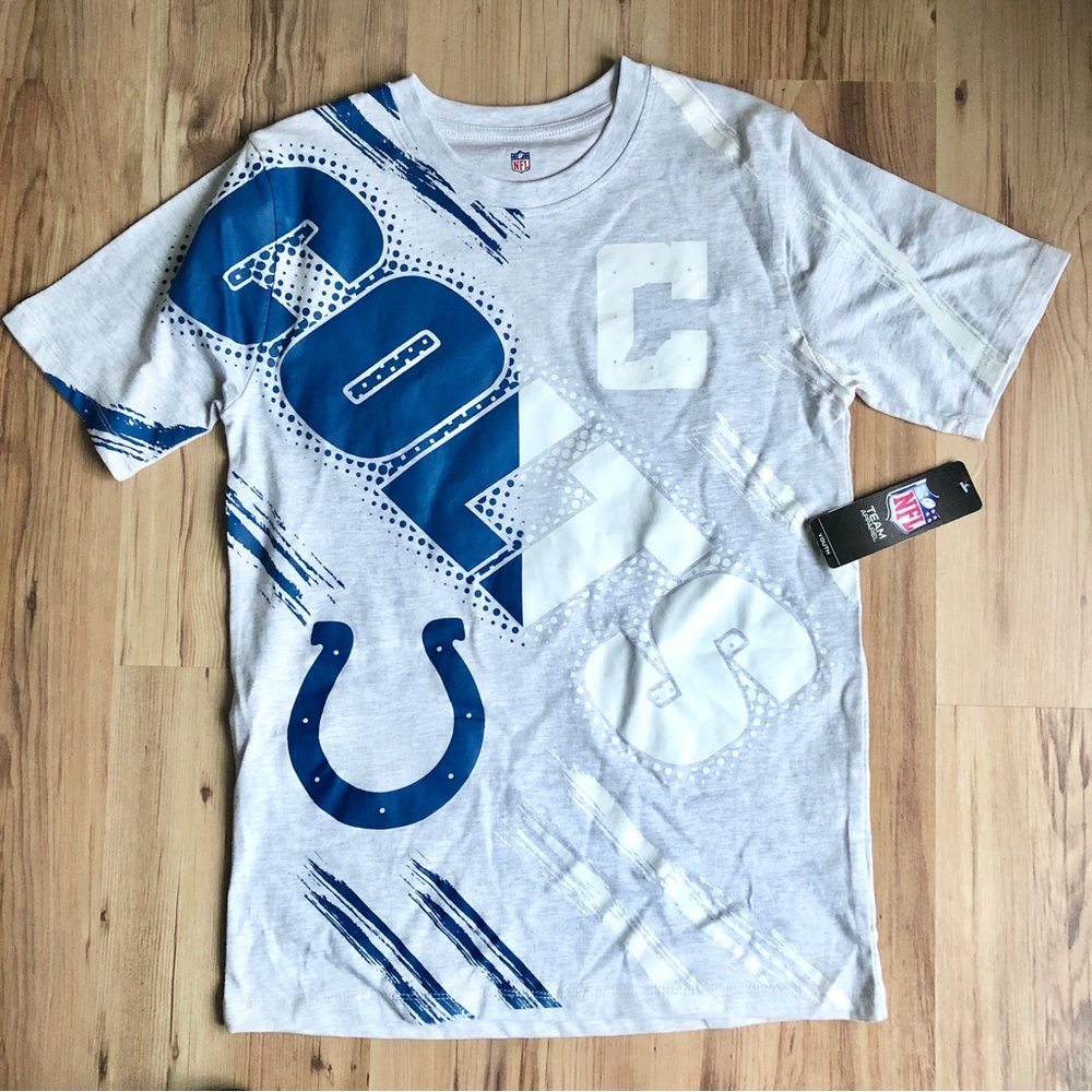 NEW NFL Indianapolis Colts Overload T Shirt Gray LARGE 14-16 Youth UNISEX Girl’s - Picture 5 of 16